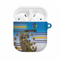 Cook Islands Va'a Race AirPods Case Te Tatau Tattoos Sporty Style Glory Blue Color - Polynesian Pride