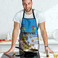 Cook Islands Va'a Race Apron Te Tatau Tattoos Sporty Style Glory Blue Color - Polynesian Pride