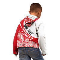 Personalised Tahiti Va'a Race Kid Hoodie Polynesian Tattoos Sporty Style - Polynesian Pride
