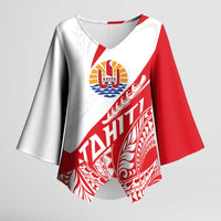Personalised Tahiti Va'a Race Kimono Sleeve Blouse Polynesian Tattoos Sporty Style - Polynesian Pride