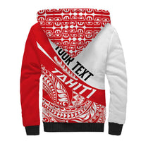 Personalised Tahiti Va'a Race Sherpa Hoodie Polynesian Tattoos Sporty Style - Polynesian Pride