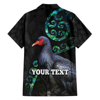 Custom Pukeko New Zealand Family Matching Off Shoulder Maxi Dress and Hawaiian Shirt Koru Papua Shell with Silver Fern Pattern LT03 - Polynesian Pride