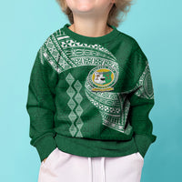 Tonga Lahaina High School Kid Ugly Christmas Sweater Traditional Ngatu and Polynesian Pattern LT03 - Polynesian Pride