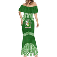 Tonga Liahona High School Mermaid Dress Traditional Ngatu and Polynesian Pattern LT03 - Polynesian Pride
