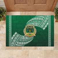 Tonga Saineha High School Rubber Doormat Traditional Ngatu and Polynesian Pattern LT03 - Polynesian Pride