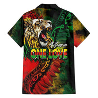 Aotearoa One Love Family Matching Summer Maxi Dress and Hawaiian Shirt Reggae Lion with Kakahu Huruhuru LT03 - Polynesian Pride