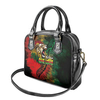 Aotearoa One Love Shoulder Handbag Reggae Lion with Kakahu Huruhuru