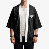 Custom Aotearoa Rugby Kimono Fern Blacks-Traditional Maori Motifs Design
