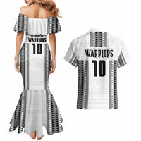 Fiji Rugby Warriors Couples Matching Mermaid Dress and Hawaiian Shirt Masi Tribal Pattern Go Champion 2024 LT03 - Polynesian Pride