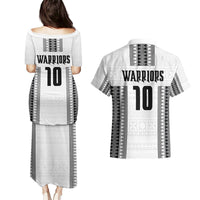 Fiji Rugby Warriors Couples Matching Puletasi and Hawaiian Shirt Masi Tribal Pattern Go Champion 2024 LT03 - Polynesian Pride