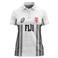Fiji Rugby Warriors Women Polo Shirt Masi Tribal Pattern Go Champion 2024