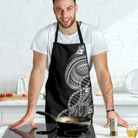 Samoan DNA Art Tattoo Apron Polynesian Pattern Black Color