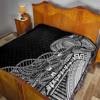 Samoan DNA Art Tattoo Quilt Polynesian Pattern Black Color