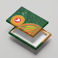 Manu'a Cession Day Canvas Wall Art Polynesian Pattern