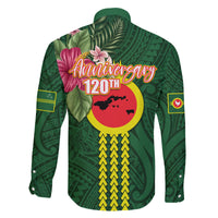 Manu'a Cession Day 120th Anniversary Family Matching Tank Maxi Dress and Hawaiian Shirt Polynesian Pattern and Hibiscus Flower