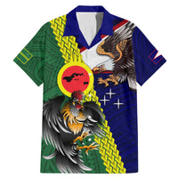 Manu'a Island and American Samoa Family Matching Mermaid Dress and Hawaiian Shirt Rooster and Eagle Mascot