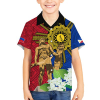 Philippines Lapu Lapu King Jasmine Flowers Hawaiian Shirt Filipino Sun Tattoo