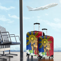 Philippines Lapu Lapu King Jasmine Flowers Luggage Cover Filipino Sun Tattoo