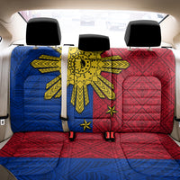 Philippines Sun Batok Tattoo Back Car Seat Cover Polynesian and Yakan Pattern