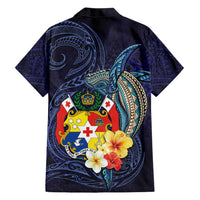 Tonga Vava'u Humpback Whale Blue Water Family Matching Long Sleeve Bodycon Dress and Hawaiian Shirt Polynesian Hibiscus Flowers LT03 - Polynesian Pride
