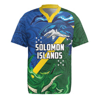 Solomon Islands Polynesian Tribal Shark and Crocodile Rugby Jersey