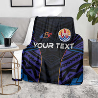 Personalised Tahiti Triathlon Polynesian Pattern Blanket LT03 - Polynesian Pride