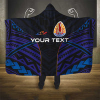 Personalised Tahiti Triathlon Polynesian Pattern Hooded Blanket LT03 - Polynesian Pride