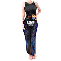 Personalised Tahiti Triathlon Polynesian Pattern Tank Maxi Dress
