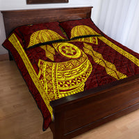 Tonga High School Quilt Bed Set Traditional Ngatu and Polynesian Pattern LT03 - Polynesian Pride