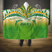Cook Islands Rugby League Hooded Blanket Avaiki Tatau Tribal Motifs White Color LT03 - Polynesian Pride