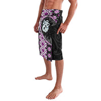 Purple Taniko Motif Aotearoa Manaia and Silver Fern Lavalava