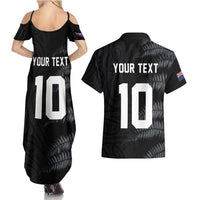 Custom New Zealand Football-Towards World Cup 2026 Couples Matching Summer Maxi Dress and Hawaiian Shirt LT03 - Polynesian Pride