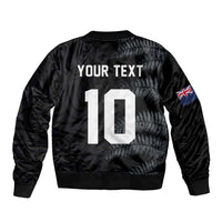 Custom New Zealand Football-Towards World Cup 2026 Sleeve Zip Bomber Jacket