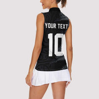 Custom New Zealand Football-Towards World Cup 2026 Women Sleeveless Polo Shirt