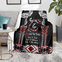 Aotearoa Toitu Te Tiriti-Maori Taniwha Blanket Toitu Te Whenua Toitu Te Reo Maori