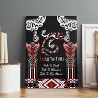 Aotearoa Toitu Te Tiriti-Maori Taniwha Canvas Wall Art Toitu Te Whenua Toitu Te Reo Maori LT03 - Polynesian Pride