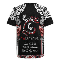 Aotearoa Toitu Te Tiriti-Maori Taniwha Rugby Jersey Toitu Te Whenua Toitu Te Reo Maori