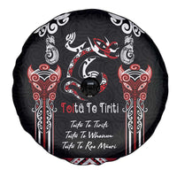 Aotearoa Toitu Te Tiriti-Maori Taniwha Spare Tire Cover Toitu Te Whenua Toitu Te Reo Maori