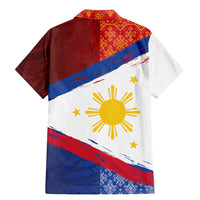Philippines National Flag Day Family Matching Mermaid Dress and Hawaiian Shirt Polynesian and Yakan Tattoo Brush Style