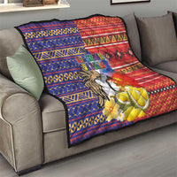 Philippines Kadayawan Quilt Filipino Eagle Durian with Polynesian and Igorots Pattern