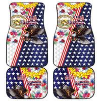 Hawaii and United States Together Car Mats Seal of Hawaii and Bald Eagle - Polynesian Pride
