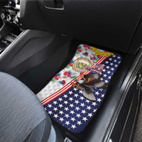Hawaii and United States Together Car Mats Seal of Hawaii and Bald Eagle - Polynesian Pride
