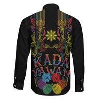 Philippines Kadayawan Festival Family Matching Off Shoulder Short Dress and Hawaiian Shirt Polynesian Tribal Art Barong Style LT03 - Polynesian Pride