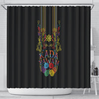 Philippines Kadayawan Festival Shower Curtain Polynesian Tribal Art Barong Style LT03 - Polynesian Pride