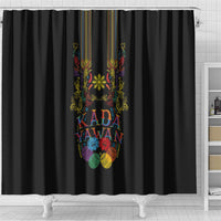 Philippines Kadayawan Festival Shower Curtain Polynesian Tribal Art Barong Style LT03 - Polynesian Pride