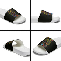 Philippines Kadayawan Festival Slide Sandals Polynesian Tribal Art Barong Style