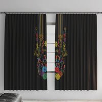 Philippines Kadayawan Festival Window Curtain Polynesian Tribal Art Barong Style