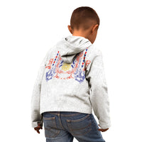 Philippines Barong Style Kid Hoodie Polynesian Kakau Art Tattoos with Tribal Filipino Sun
