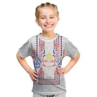 Philippines Barong Style Kid T Shirt Polynesian Kakau Art Tattoos with Tribal Filipino Sun