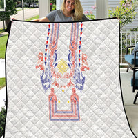 Philippines Barong Style Quilt Polynesian Kakau Art Tattoos with Tribal Filipino Sun